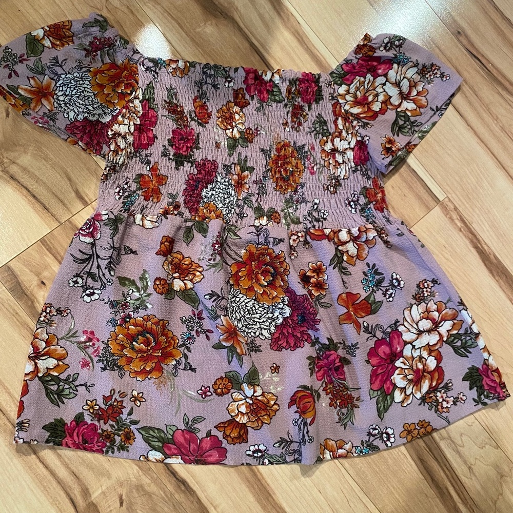 Monteau floral blouse—Junior’s M - Picture 1 of 3